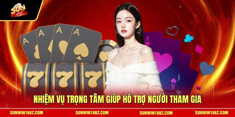 Nhiệm vụ trọng tâm giúp hỗ trợ người tham gia